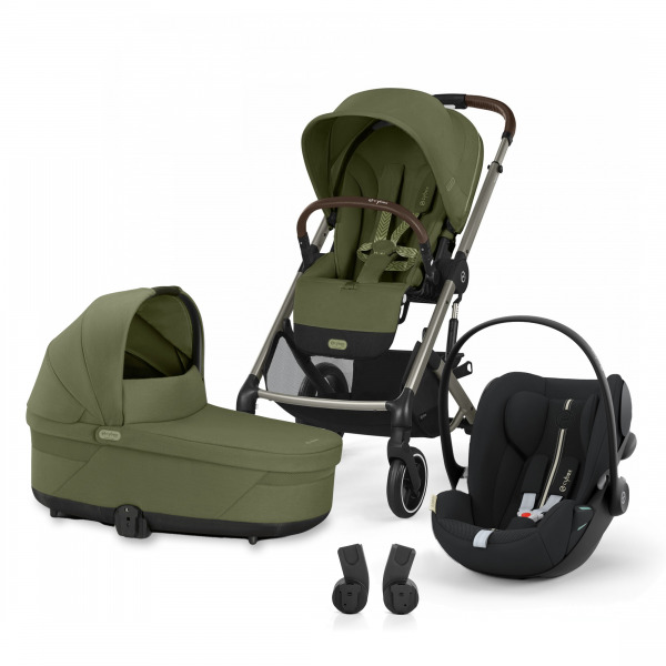 CYBEX Gold Balios 2025 S LUX 3in1 szett - Moss Green/Moon Black